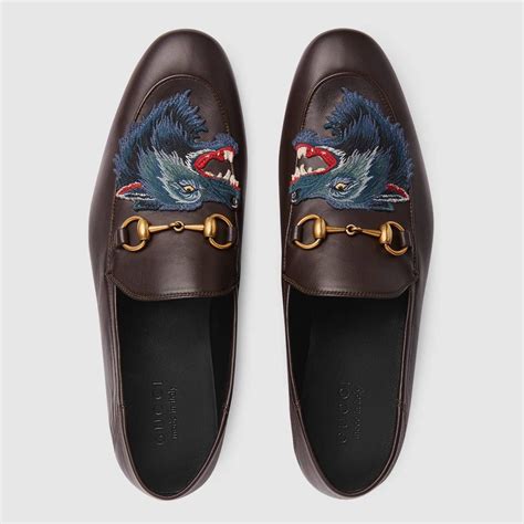 gucci leather high wolf|Gucci loafers for sale.